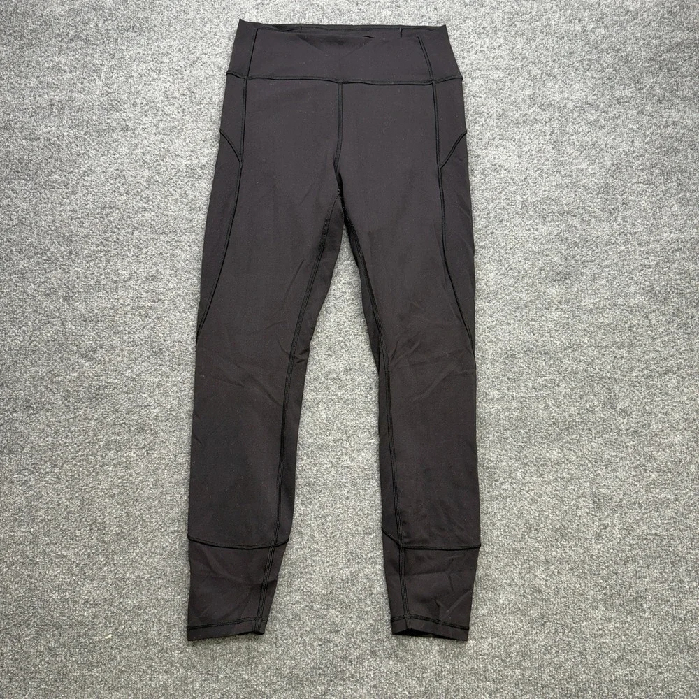 Lululemon Women's Black Leggings Size 8 Workout Exercise